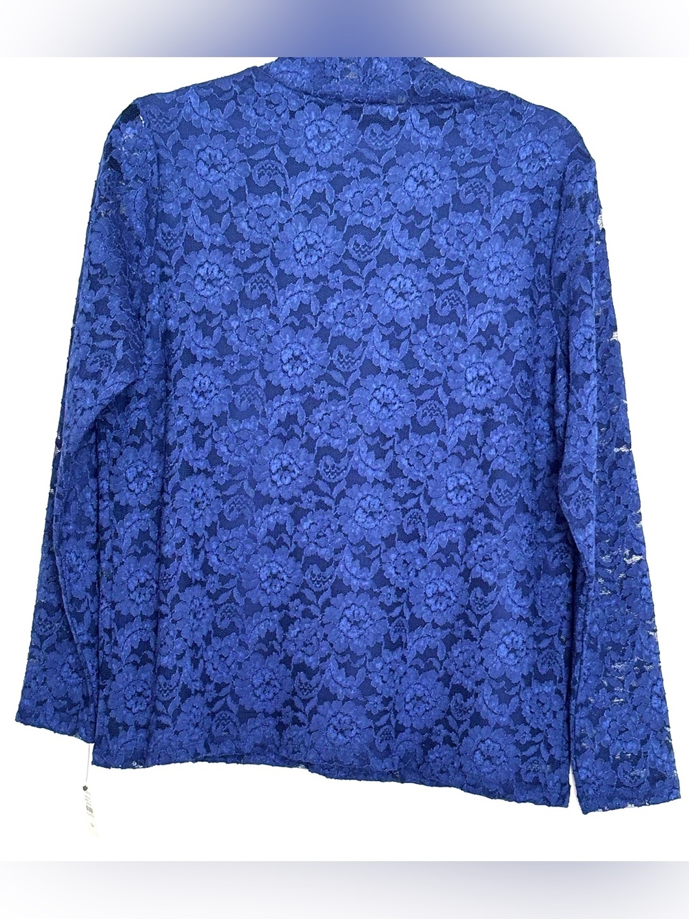 Talbots Lace Turtleneck Pullover Blue Size 1XP NWT - Picture 3 of 5